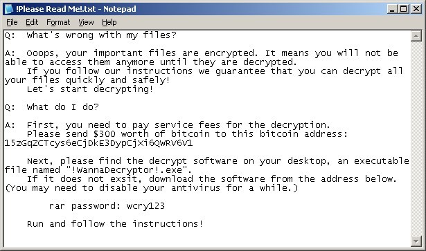 alert...! from wannacry ransomware